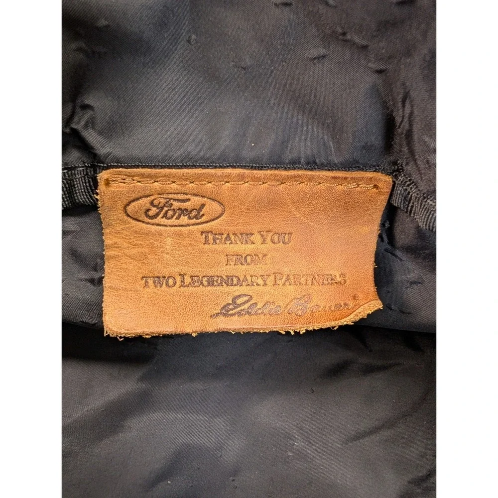 Ford Eddie Bauer Edition Beige Travel Canvas Shoulder Strap Carry Duffle Bag